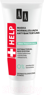 

Маска для лица кремовая AA, Help Acne Skin антибактериальная и нормализующая