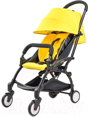 Детская прогулочная коляска LaBaby Yoya (желтый)