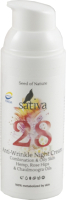 Крем для лица Sativa №28 флюид ночной для профилактики и коррекции морщин (50мл) - 