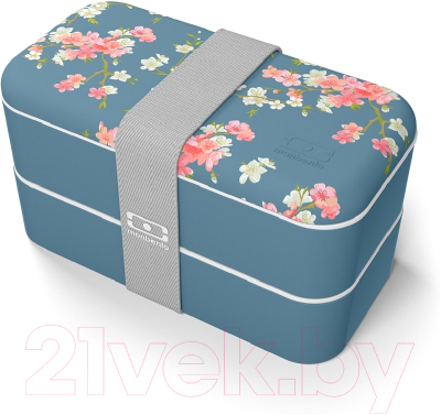 Набор ланч-боксов Monbento MB Original / 1200 42 127 (Flower, Mood Denim)