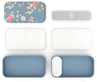 Набор ланч-боксов Monbento MB Original / 1200 42 127 (Flower, Mood Denim)