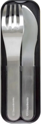 Набор столовых приборов для ланча Monbento MB Pocket / 1007 01 002 (черный)