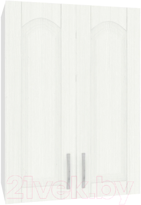 Шкаф навесной для кухни Кортекс-мебель Корнелия Ретро ВШ50 (ясень белый)