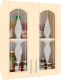 Шкаф навесной для кухни Кортекс-мебель Корнелия Ретро ВШ60ст (венге светлый) - 