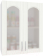 Шкаф навесной для кухни Кортекс-мебель Корнелия Ретро ВШ60ст (ясень белый) - 