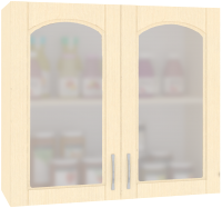 Шкаф навесной для кухни Кортекс-мебель Корнелия Ретро ВШ80ст (венге светлый) - 