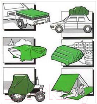 Тент Турлан 3x5м (зеленый)