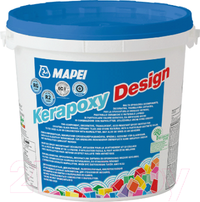 Фуга Mapei Kerapoxy Design 111 (3кг, светло-серый)