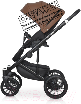 Детская универсальная коляска Ray Strada 2 в 1 (07/серый/графитовая кожа)
