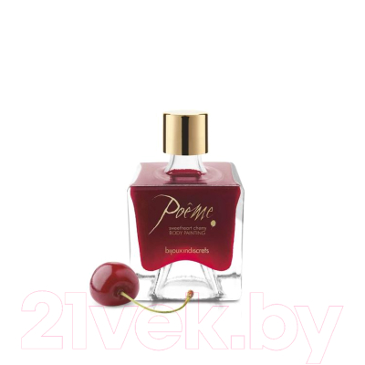 Съедобная краска для тела Bijoux Indiscrets Sweetheart Cherry с ароматом вишни / 63683 (50мл)