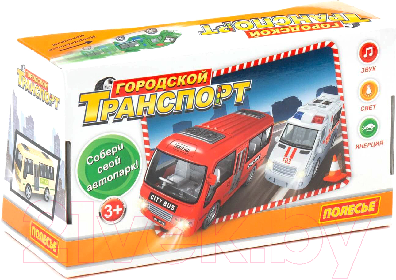Фургон игрушечный Полесье Скорая помощь со светом и звуком / 79657 (инерционный) — фото 6