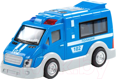 Фургон игрушечный Полесье Полиция со звуком и светом/ 79664 (инерционный)