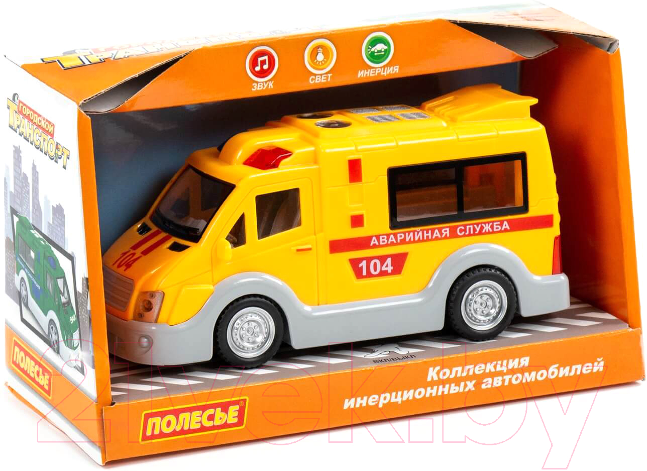 Фургон игрушечный Полесье Аварийная служба / 79695 (инерционный) — фото 6