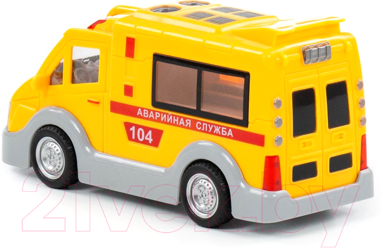 Фургон игрушечный Полесье Аварийная служба / 79695 (инерционный) — фото 2