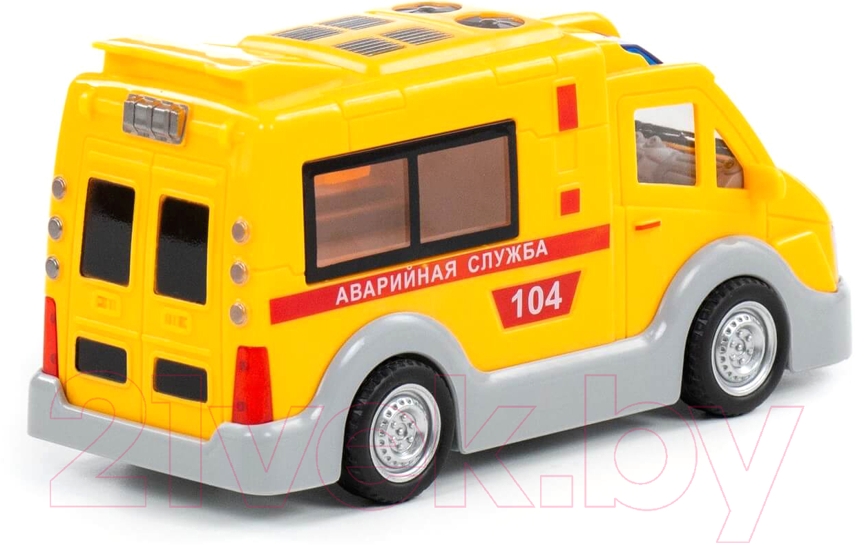 Фургон игрушечный Полесье Аварийная служба / 79695 (инерционный) — фото 3