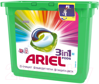 Капсулы для стирки Ariel Color (Автомат, 23x23.8г)