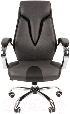 Кресло офисное Chairman 901 (экопремиум, черный/серый)