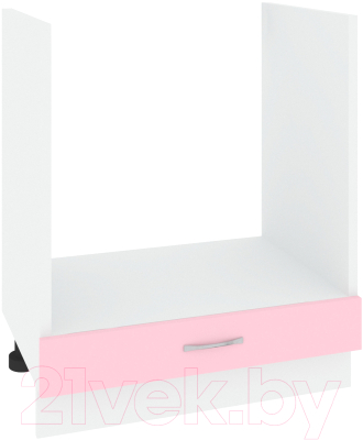 Шкаф под духовку Кортекс-мебель Корнелия Лира НШ60д (розовый)