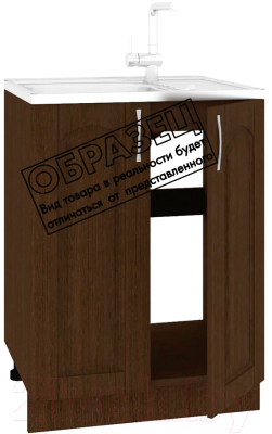 Шкаф под мойку Кортекс-мебель Корнелия Ретро НШ60м (ясень белый)