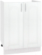 Шкаф под мойку Кортекс-мебель Корнелия Ретро НШ60м (ясень белый) - 