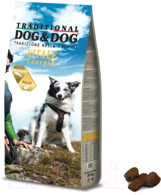 Сухой корм для собак Gheda Petfood Dog&Dog Vitale Energia с курицей (20кг)