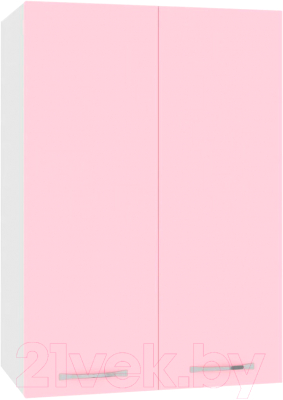 Шкаф навесной для кухни Кортекс-мебель Корнелия Лира ВШ50 (розовый)