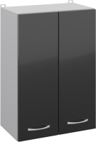 Шкаф навесной для кухни Кортекс-мебель Корнелия Лира ВШ50 (черный) - 