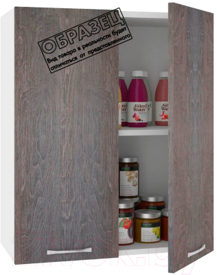 Шкаф навесной для кухни Кортекс-мебель Корнелия Лира ВШ60 (дуб сонома)