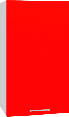 Шкаф навесной для кухни Кортекс-мебель Корнелия Мара ВШ40 (красный)