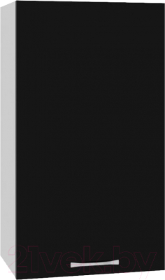 Шкаф навесной для кухни Кортекс-мебель Корнелия Мара ВШ40 (черный)