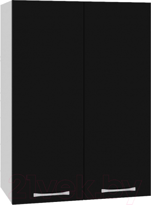 Шкаф навесной для кухни Кортекс-мебель Корнелия Мара ВШ50 (черный)