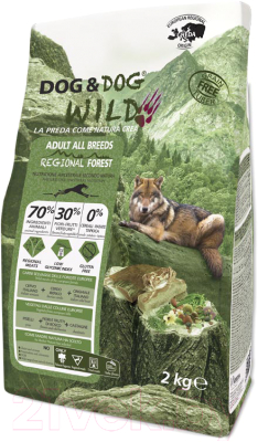 Сухой корм для собак Gheda Petfood Dog&Dog Wild Regional Forest со свининой, кабаном и оленем (2кг)