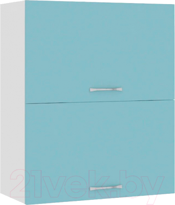 Шкаф навесной для кухни Кортекс-мебель Корнелия Мара ВШ60-2г (голубой)