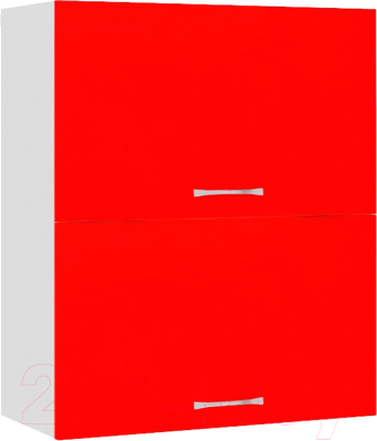 Шкаф навесной для кухни Кортекс-мебель Корнелия Мара ВШ60-2г (красный)