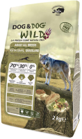 Сухой корм для собак Gheda Petfood Dog&Dog Wild Regional Grassland со свининой, ягненком и буйволом (2кг) - 