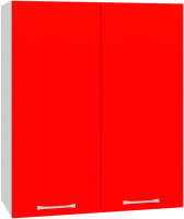 Шкаф навесной для кухни Кортекс-мебель Корнелия Мара ВШ60с (красный) - 