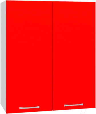Шкаф навесной для кухни Кортекс-мебель Корнелия Мара ВШ60с (красный)