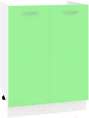 Шкаф под мойку Кортекс-мебель Корнелия Лира НШ60м (зеленый)
