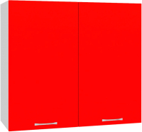 Шкаф навесной для кухни Кортекс-мебель Корнелия Мара ВШ80 (красный) - 
