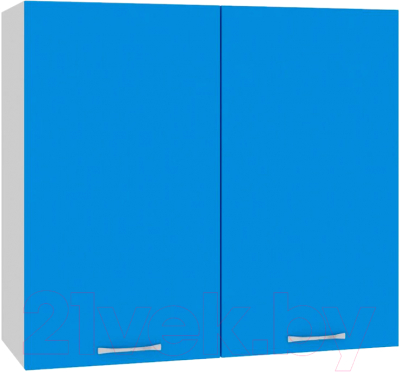 Шкаф навесной для кухни Кортекс-мебель Корнелия Мара ВШ80 (синий)