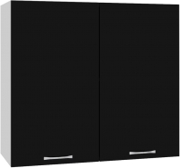 Шкаф навесной для кухни Кортекс-мебель Корнелия Мара ВШ80 (черный) - 