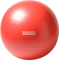 Фитбол гладкий Sundays Fitness IR97403 (75см, красный) - 