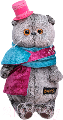 

Мягкая игрушка Budi Basa, Басик в бархатном кашне / Ks25-121