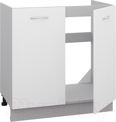 Шкаф под мойку Кортекс-мебель Корнелия Лира НШ80м (белый)