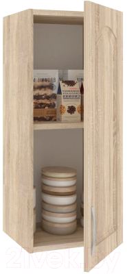 Шкаф навесной для кухни Кортекс-мебель Корнелия Ретро ВШ30 (дуб сонома)