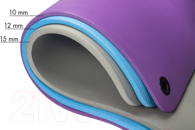 Коврик для йоги и фитнеса Sundays Fitness IR97506 (180x60x1см, фиолетовый)