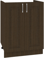 Шкаф под мойку Кортекс-мебель Корнелия Ретро НШ60м (венге) - 