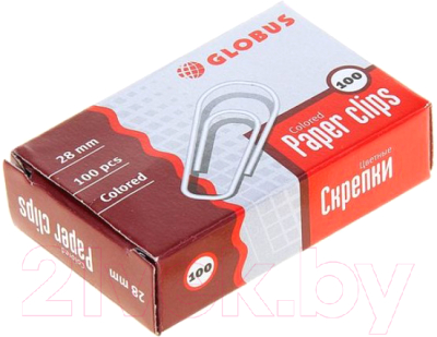 Скрепки Globus С28-100 (100шт)