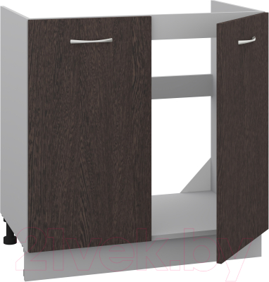 Шкаф под мойку Кортекс-мебель Корнелия Лира НШ80м (венге)