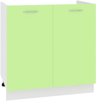 Шкаф под мойку Кортекс-мебель Корнелия Лира НШ80м (зеленый) - 